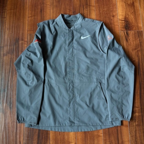 Nike University of Virginia ACC HyperShield Rain Jacket Full-Zip Gray Mens XL‎ - Picture 1 of 8